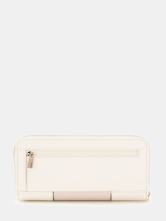 Mirema Woven Maxi Wallet - White Multi