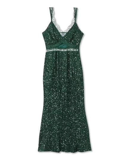 Sequin Mimi Dress - Emerald