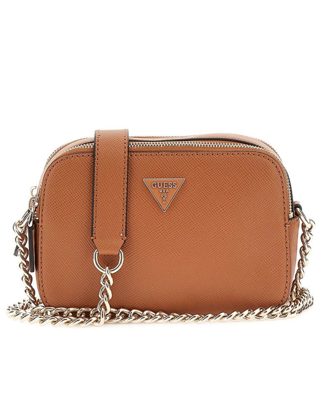 Guess Noelle Crossbody Camera Bag - Light Cognac
