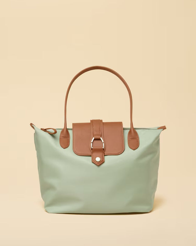 Edie Tote Shoulder Bag - Pistachio