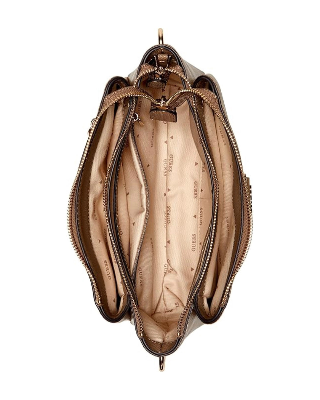 Guess Noelle Triple Compartment Bag - Beige