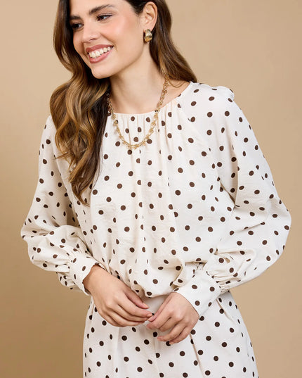 Danica Polka Dot Balloon Top
