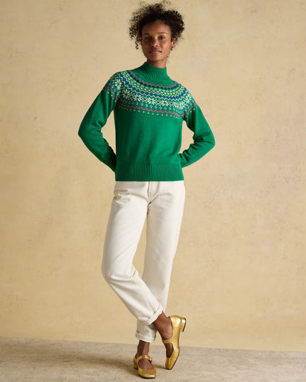 Alba Fairisle Jumper - Green