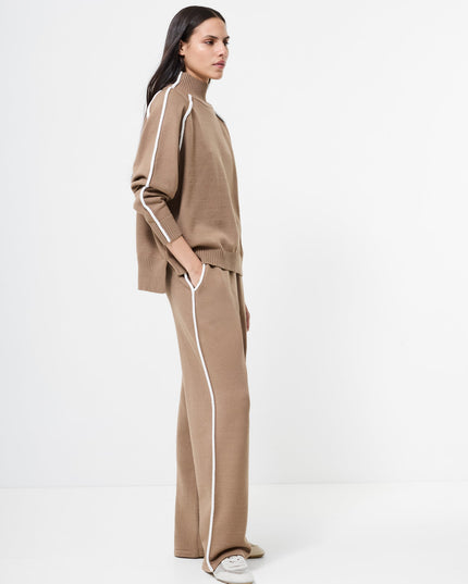 French Connection Jordan Jumper - Camel Porcelain Cream