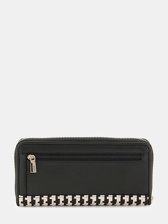 Mirema Woven Maxi Wallet - Black Multi