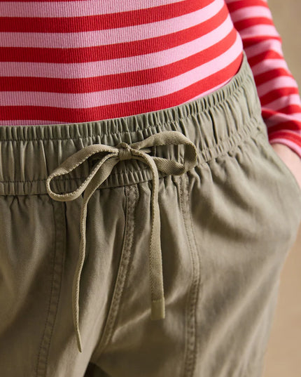 Relaxed Chino Tapered Trousers - Khaki