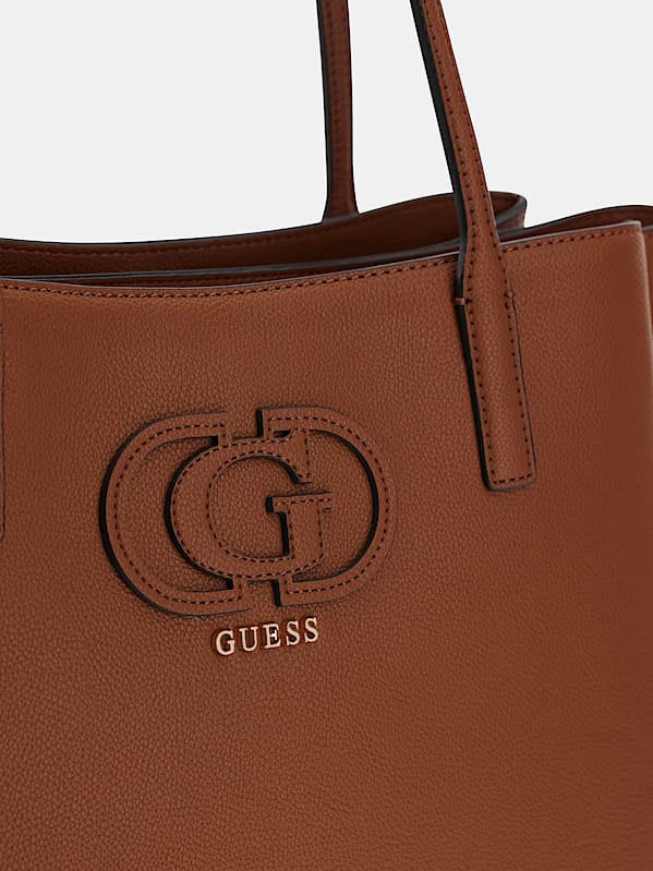Guess Isola Multi Compartment Tote - Cognac