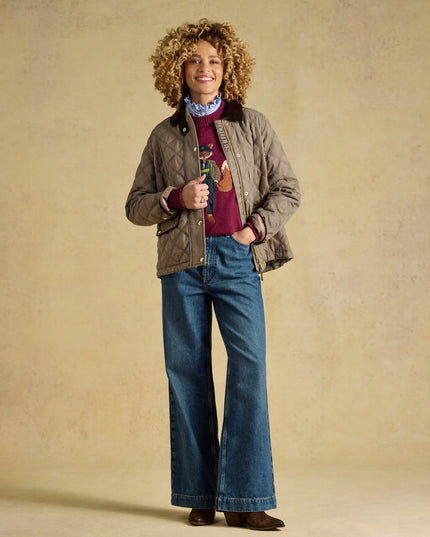 Joules Harrogate Showerproof Quilted Jacket - Check