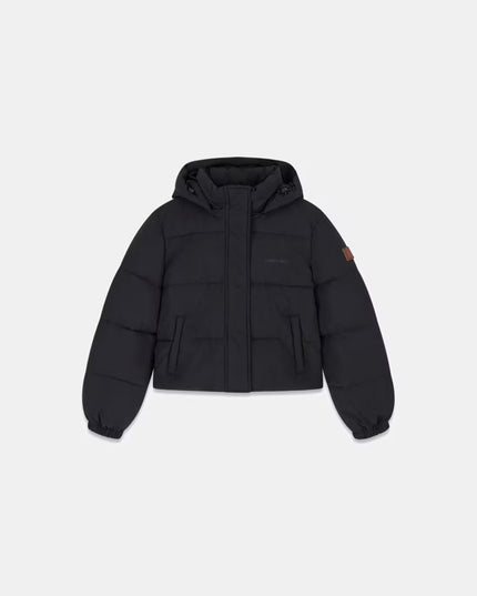 Guess Jeans Cropped Puffer Coat - Black