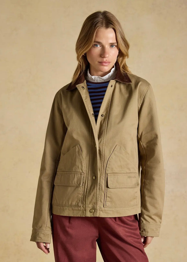 Joules Barn Jacket - Tan/Brown