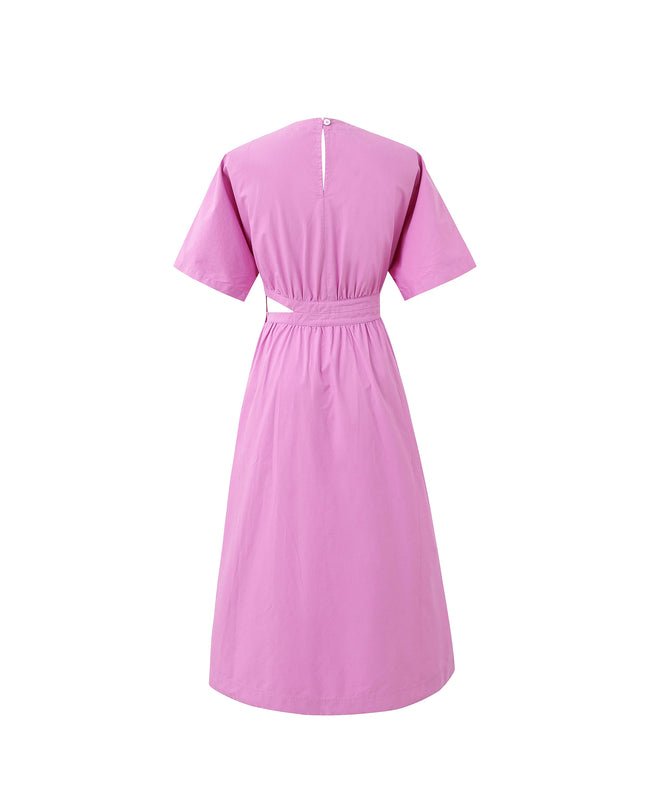 Mavera Cut Out Midi Dress - Violet