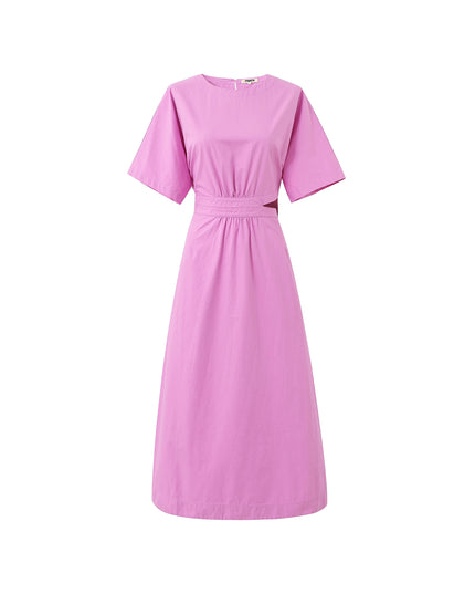 Mavera Cut Out Midi Dress - Violet