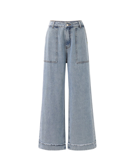 Distressed Hem Jean - Washed Hem