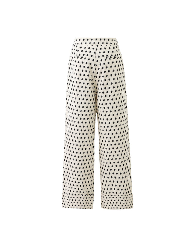 Monochrome Trouser - Creme/Black