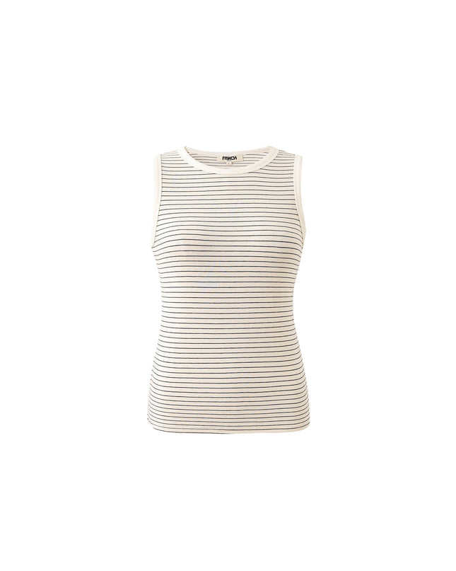 Stripe Vest - Creme