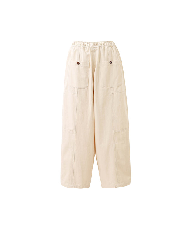Tie Waist Trouser - Creme