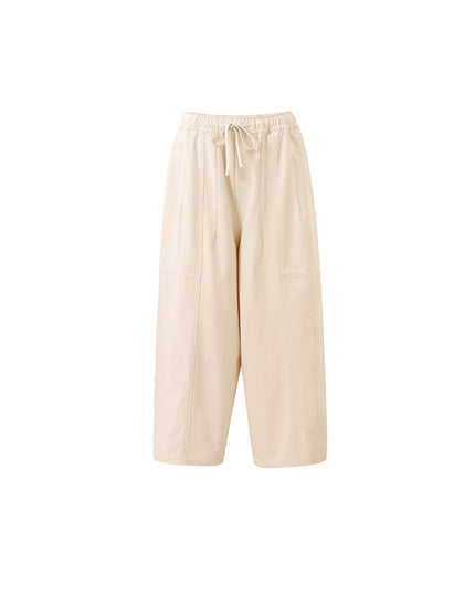 Tie Waist Trouser - Creme