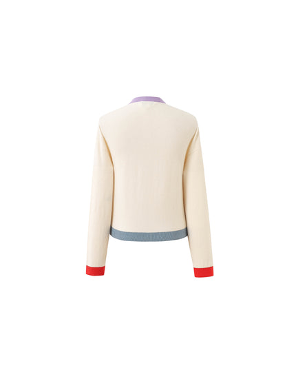 Patrick Fine Knit Cardigan - Creme