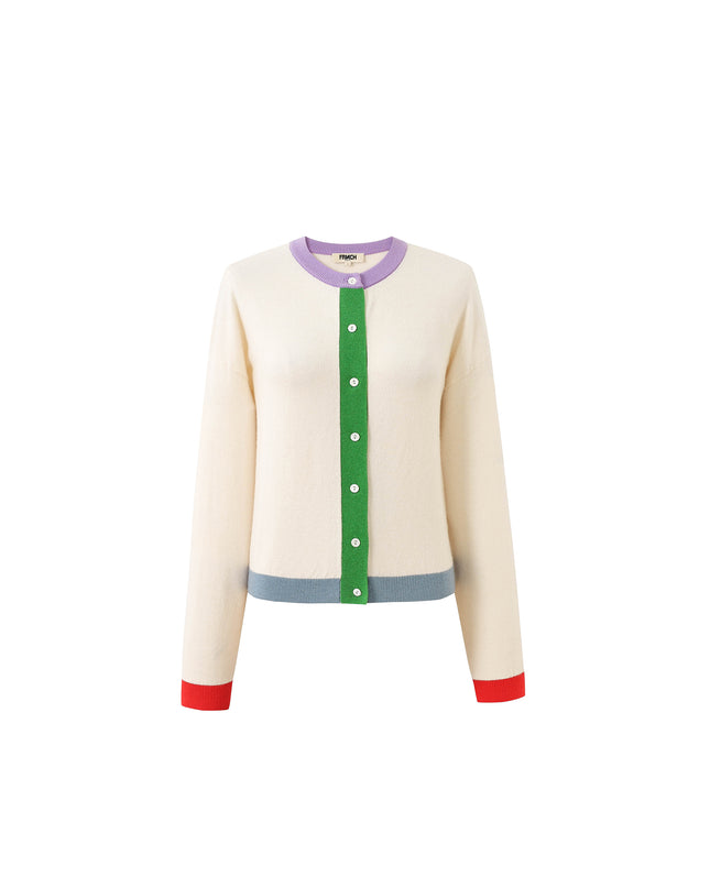 Patrick Fine Knit Cardigan - Creme