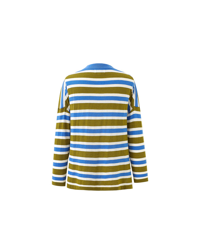 Stripe Pullover - Olive