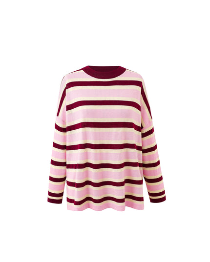 Stripe Pullover - Rose