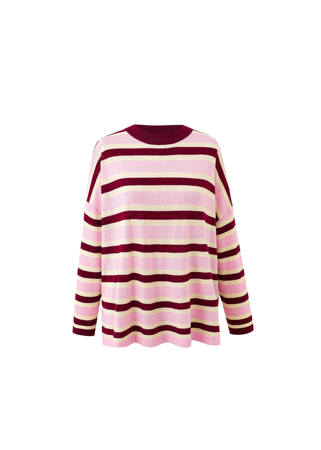 Stripe Pullover - Rose