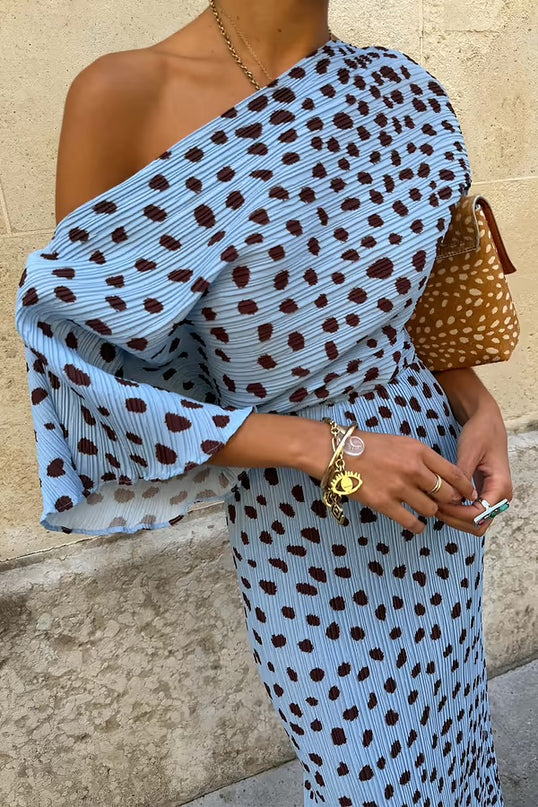Deer Tilly Dress - Blue