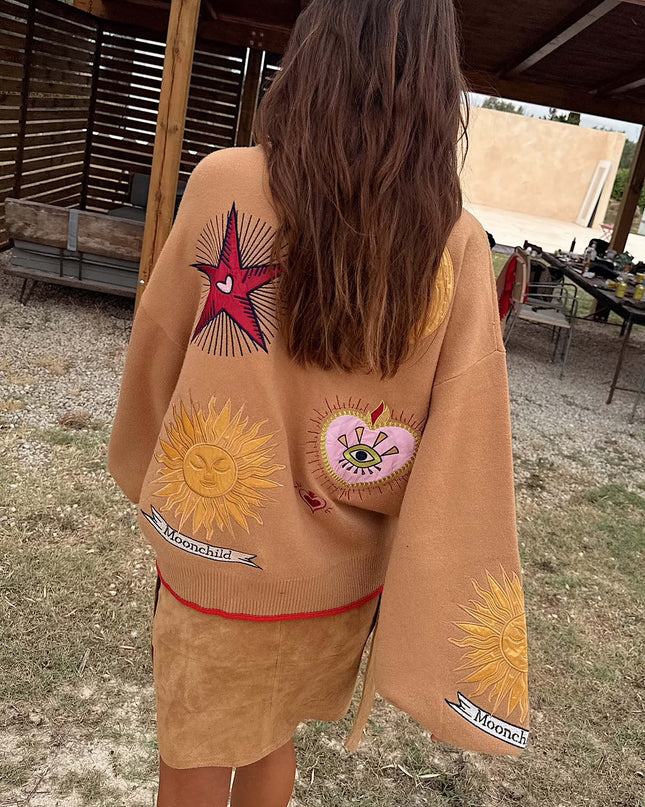 Camel Mystical Cardigan