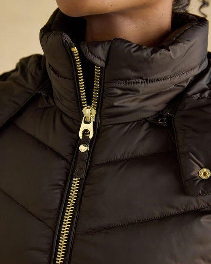 Pembury Longline Padded Coat - Chocolate