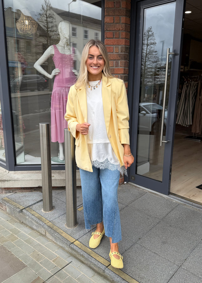 Oversized Blazer - Lemon