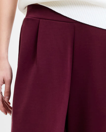 French Connection Wren Wide Leg Trousers - Berry Red