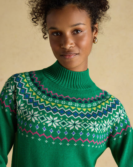 Alba Fairisle Jumper - Green