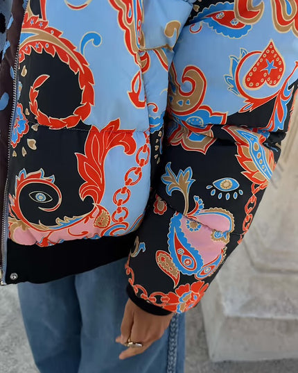 Paisley Reversible Puffer