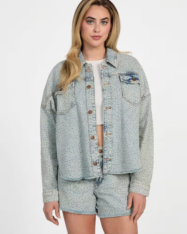 Guess Western Shacket- Denim Wash