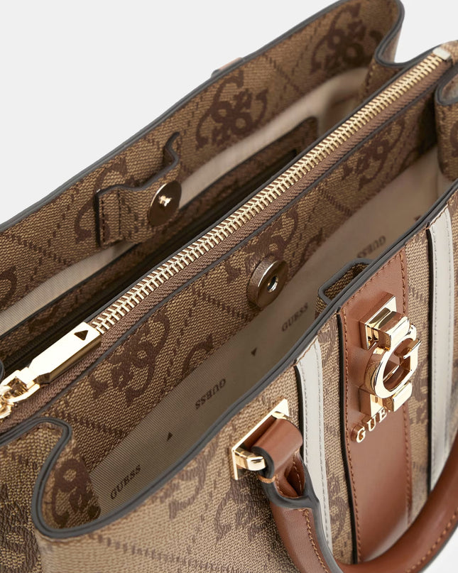 Guess Erenia 4G Logo Handbag - Light Brown