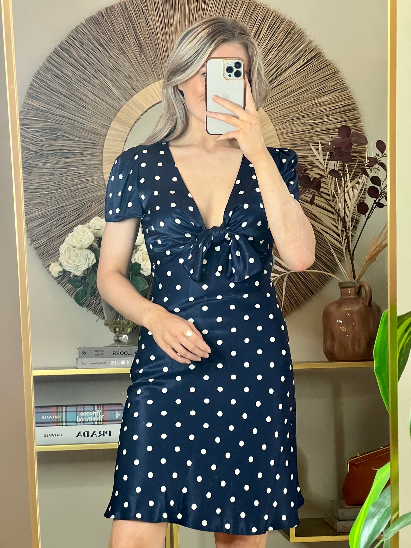 Guess polka discount dot dress