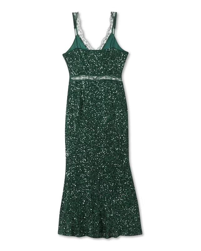 Sequin Mimi Dress - Emerald