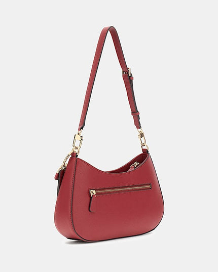 Guess Noelle II Top Zip Shoulder Bag - Garnet