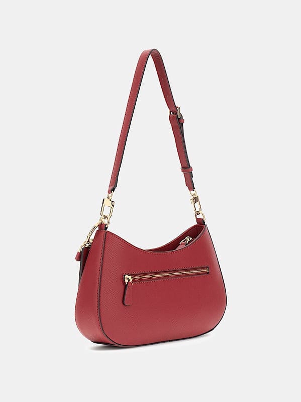Guess Noelle II Top Zip Shoulder Bag - Garnet