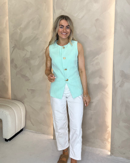 Tailored Waistcoat - Mint