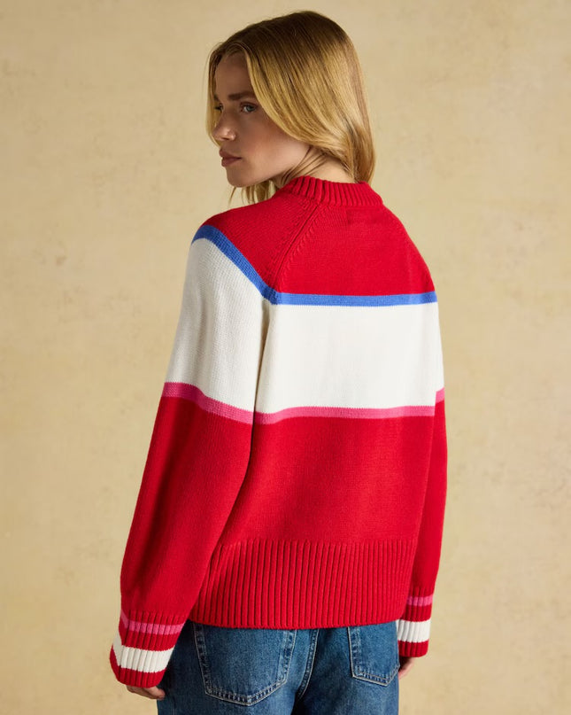 Here For The Apres Knitted Jumper - Red
