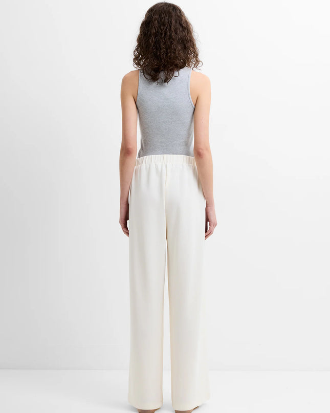 French Connection Wren Wide Leg Trousers - Porcelain Cream