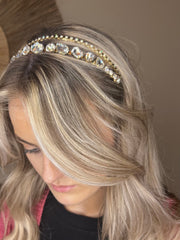 Lily Rhinestone Hairband - Silver
