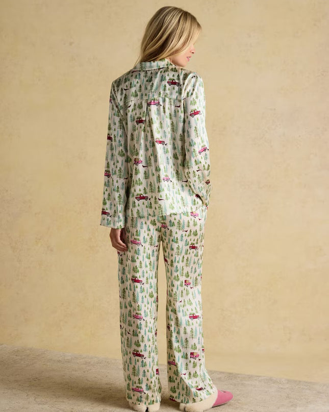 Bonnie Satin Pyjama Set - Cream