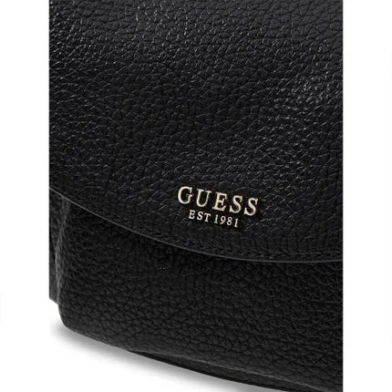 Guess Marsha Flap Shoulder Bag - Black