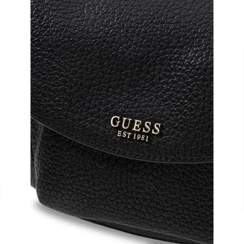 Guess Marsha Flap Shoulder Bag - Black