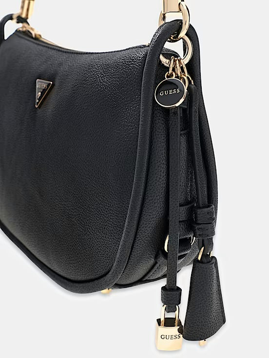 Guess Danya Logo Shoulder Bag - Black