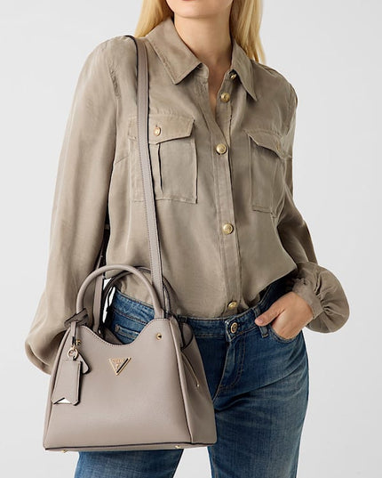Guess Meridian Small Girlfriend Carryall - Dark Taupe