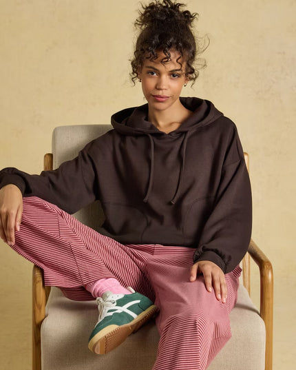 Joules Prep Soft Lounge Hoody - Chocolate