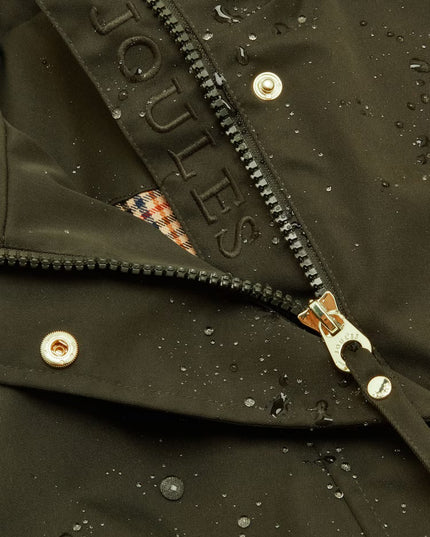 Joules Stormwell Waterproof Raincoat with Hood - Khaki Green